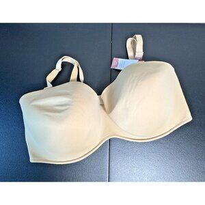 Cacique Multi-Way Boost Strapless Convertible Bra 44H The Modern Collection Nude
